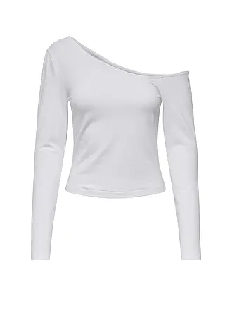 ONLY | Langarmshirt ONLLIVE LOVE LIFE | weiss